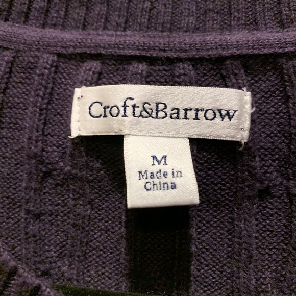 NWOT Purple Croft and Barrow Sweater M - Picture 3 of 4